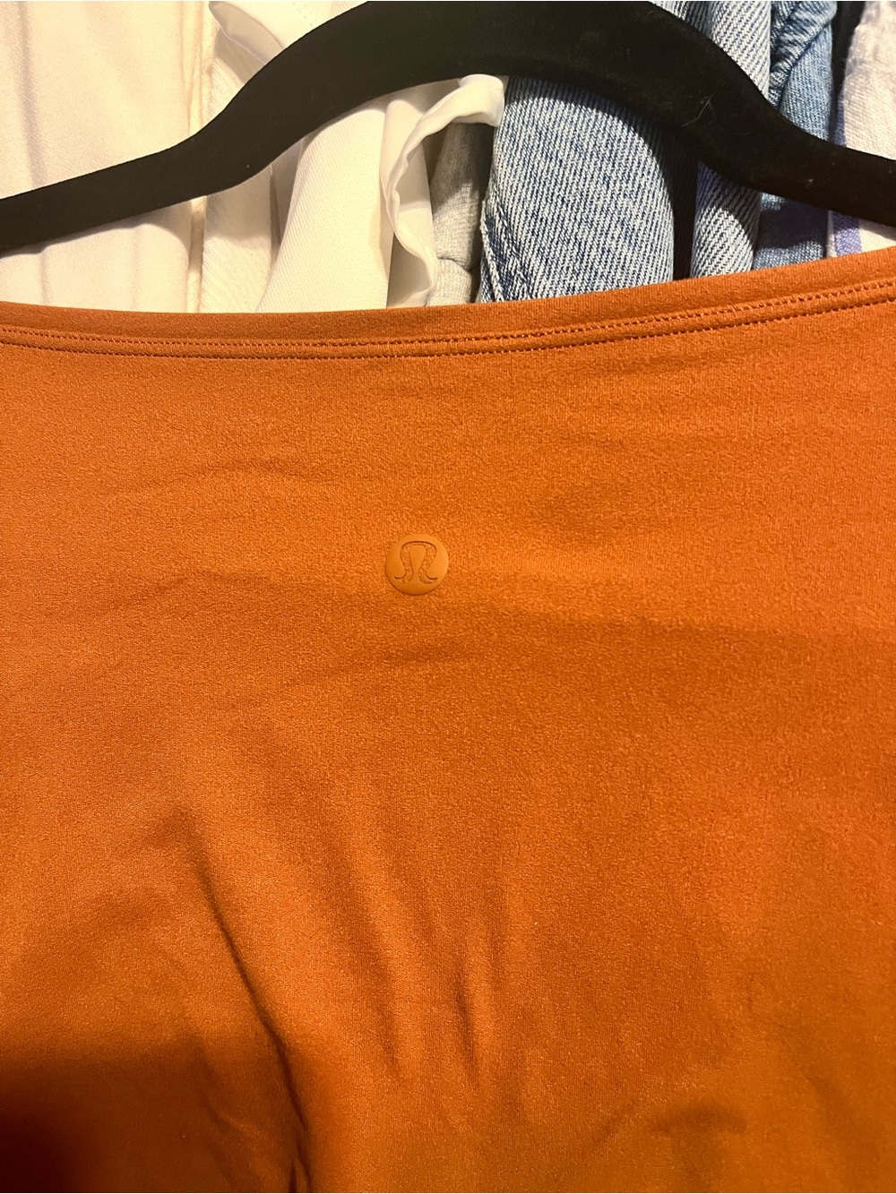 Lululemon Burnt Orange Long Sleeve High Low Yoga Top Relaxed Fit - Picture 4 of 4